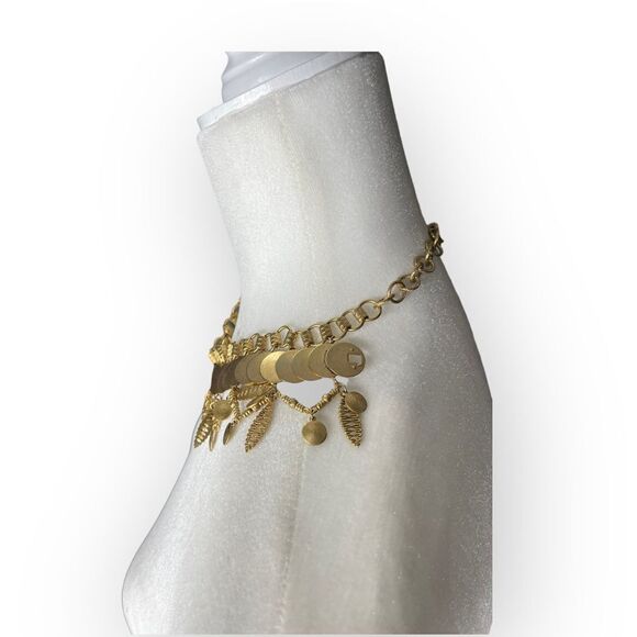 Elizabeth Cole Women's Gold Fringe Collar Necklace in Golden Glow - Picture 5 of 10